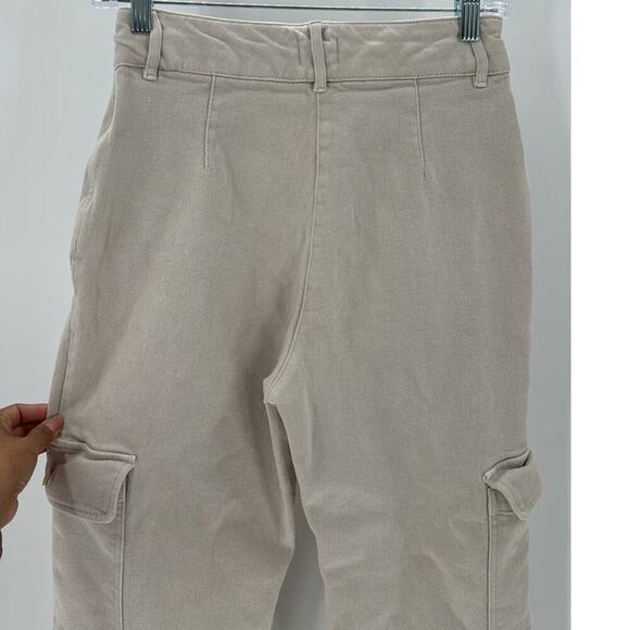 Wilfred Free Modern Cargo Pants Size 4 Cream Denim casual minimalist versatile - Picture 4 of 12
